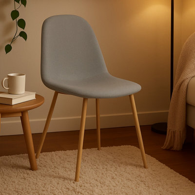 Orsina Modern Design Dining Chair With Ashwood Effect LegsComfortable Modern Dining ChairVersatile Modern Chair from B&Q
