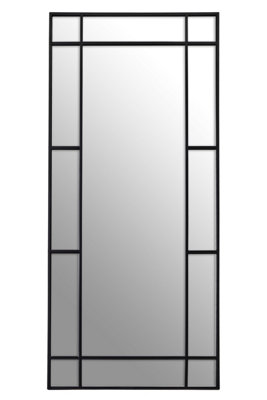 Orsina Tiana Floor Standing Mirror Black Frame from B&Q