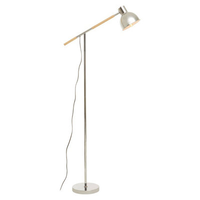 Orsina Chrome Adjustable Floor LampConvenient Office LampSpace-Saver Floor LampRotating Bedroom Lamp from B&Q