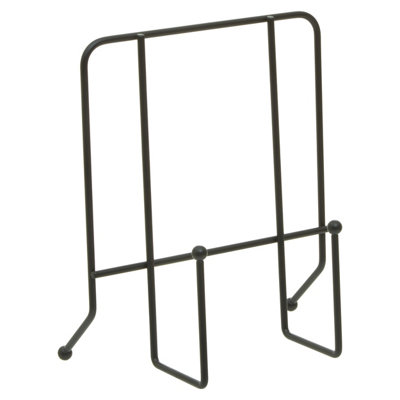 Orsina Elegant Design Matt Black Finish Cookbook StandMatt Black Finish Recipe Book StandDurable Book Stand from B&Q
