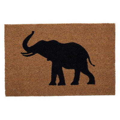 Orsina Elephant Pattern Coir Doormat