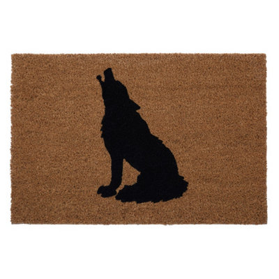 Orsina Wolf Face Pattern Coir Doormat