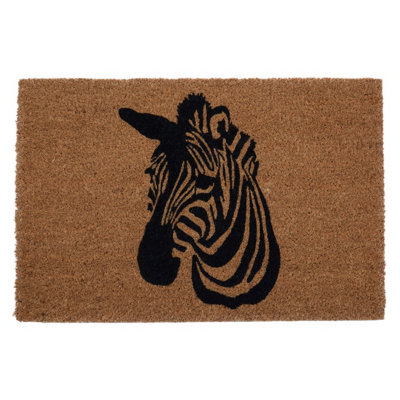 Orsina Zebra Face Printed Entry Doormat