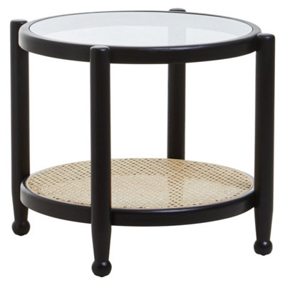 Orsina Cebu Rattan And Glass Side Table from B&Q
