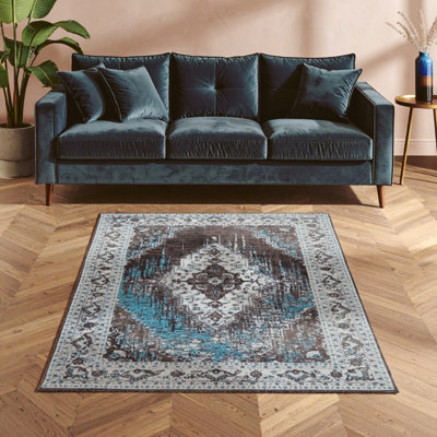 Orsina Bosie By Premier Morvi Small Jacquard Woven Rug from B&Q