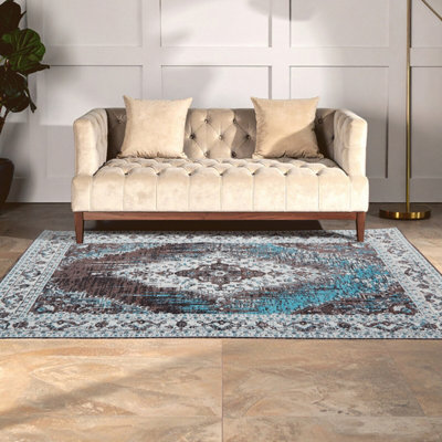 Orsina Bosie By Premier Morvi Large Jacquard Woven Rug from B&Q