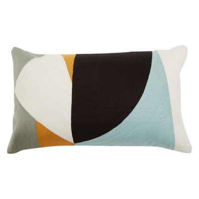 Orsina Bosie Ozella Curve Pattern Rectangular Cushion from B&Q
