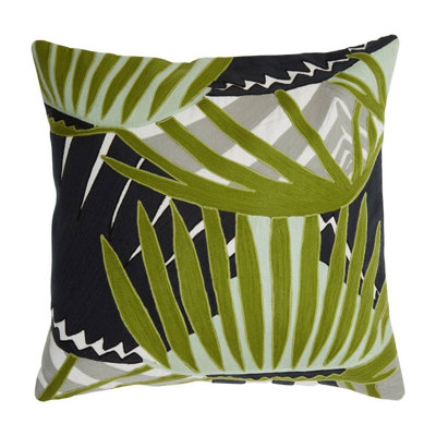 Orsina Bosie Ozella Botanical Green Cushion from B&Q