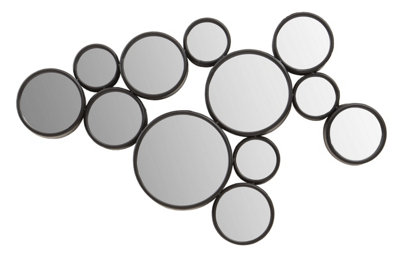 B&Q -  Persephone Black Finish Wall Mirror