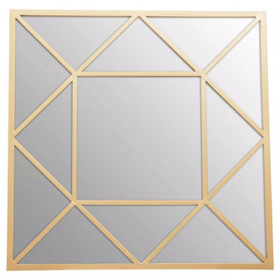Orsina Descartes Gold Frame Wall Mirror from B&Q