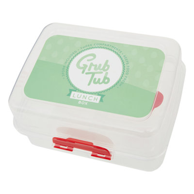 Orsina 3 Compartments Lunch BoxGrub Tub Sticker Tiffin Box With LockLunch Container For OfficeHomeKitchen from B&Q