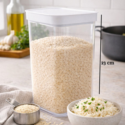 Orsina Practical 1500Ml Storage ContainerVersatile House Spice JarsDurable Food Storage With Lid For Kitchen from B&Q