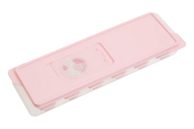 Orsina Pink Ice Cube TrayRectangular Ice Tray For KitchenSleek Design Ice Freezing Tray For Home from B&Q