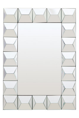 Orsina Taranto Wall MirrorClearSilverSyntheticGlass from B&Q