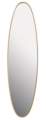 Premier Housewares Interiors By Premier Versatile Wall Mirror, Sturdy Slim Mirror, Compact Mirror For Lounge, Lightweight Hallway Mirror For Home