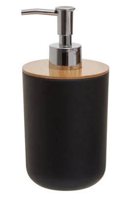 Orsina Black 500Ml Soap Dispenser PumpHand Dispenser With Detachable TopModern Sustainable Sink Accessory from B&Q