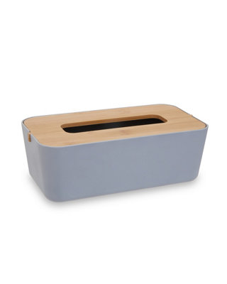Rackhams Grey Set Of 4.0 Canyon Tissue Box - Image 4