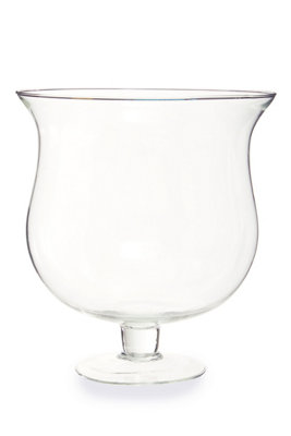 Orsina Ambra Clear Glass Cognac Vase from B&Q