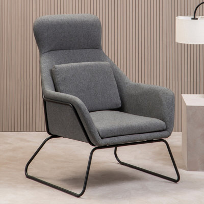 Orsina Grey Fabric ChairEasy Care Fabric ChairIndoor Dining With Fabric Dinner Armchair from B&Q