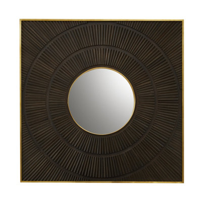 Orsina Mango Wood Frame Rustic Wall Mirror from B&Q