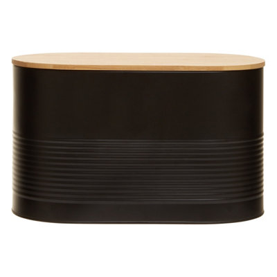 Interiors By Premier Alton Black Bread Bin - Image 7