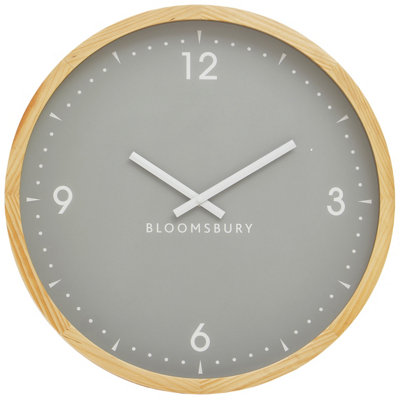 Orsina Understated Design Of Our Grey Wall ClockStylish Big ClockCompact Lightweight Clock For Outdoor Indoor from B&Q