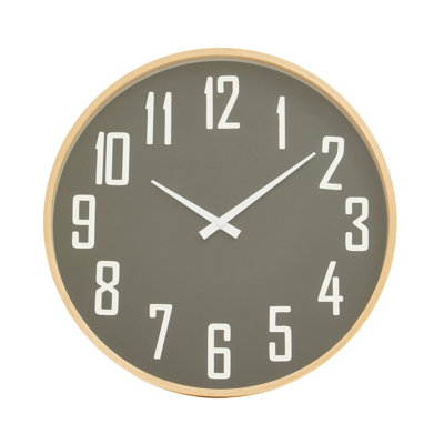 Orsina Functional Black Wall ClockSleek And Sturdy Wall Clock For KitchenLightweight Clock For Indoor Outdoor from B&Q