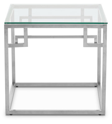 Orsina Allure Silver Side Table from B&Q