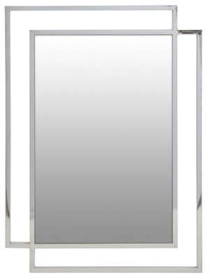 Orsina Allure Silver Large Wall Mirror from B&Q