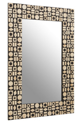 B&Q -  Black And Gold Wall Mirror