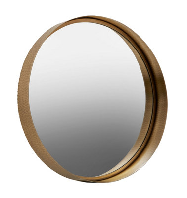 Orsina Medium Gold Finish Wall Mirror from B&Q