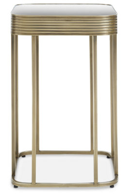 Orsina Mirrored Top Side Table With Gold Polished FrameModern Accent Table With Mirrored Glass TopSide Table from B&Q