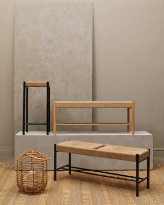 Orsina Unique Design Natural Wood BenchEco-Friendly Dining Bench For Dining TableVersatile Design Modern Bench from B&Q