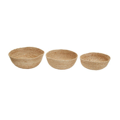 Orsina Set Of Three Jute Baskets from B&Q