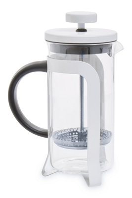 Orsina Stylish Matte White Cafetiere 350MlAdvanced Filtration Small CafetiereComfortable Grip Coffee Cafetiere from B&Q