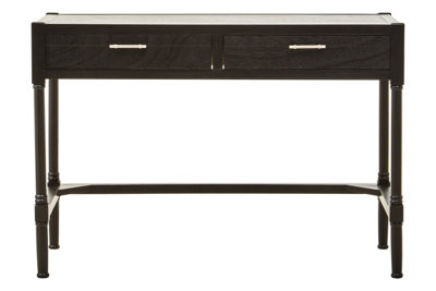 Orsina Functional Design Two Drawer Black Finish DeskClassic Computer Desk For OfficeDurable Design Desk from B&Q