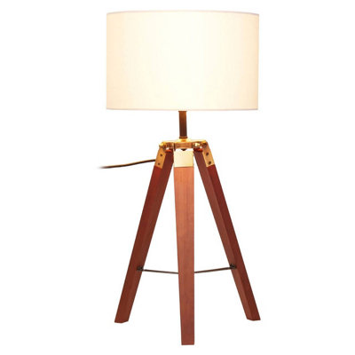 Orsina Malvern Tripod Table Lamp With Brown Base from B&Q