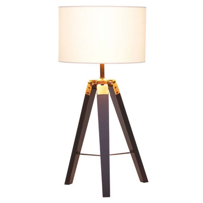 Premier Housewares Interiors By Premier Malvern Tripod Table Lamp With Base Black