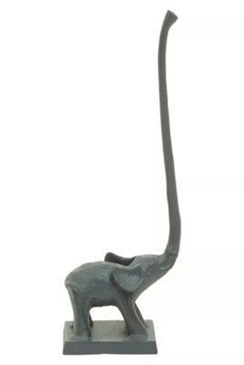 Orsina Fauna Grey Elephant Toilet Roll Holder Art from B&Q