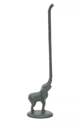 Orsina Fauna Grey Elephant Toilet Roll Holder Tail from B&Q