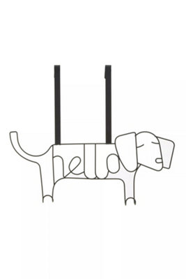 Orsina Stylish Design Black Sausage Dog HangerVersatile Storage Over Door HooksSturdy Hanging Hooks For Store from B&Q