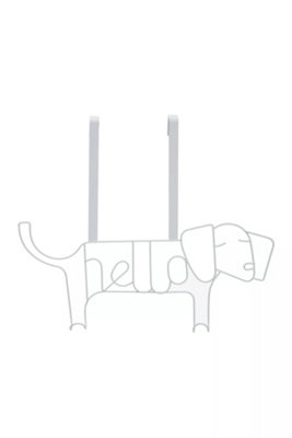 Orsina Versatile Design White Sausage Dog HangerStylish Storage Over Door HooksSturdy Hanging Hooks For Store from B&Q