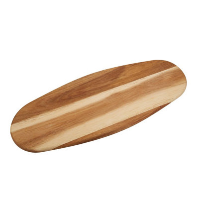 Premier Housewares Interiors By Premier Versatile Oval Serving And Chopping BoardStylish Food Chopping BoardSustainable Kitchen Cutting Board from B&Q