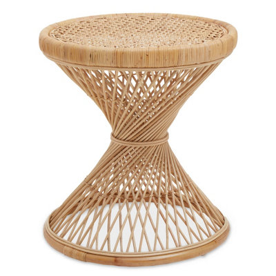 Orsina Twist Design Natural Twisted TableSustainable Rattan Coffee TableDurable Small Table For Living Room from B&Q