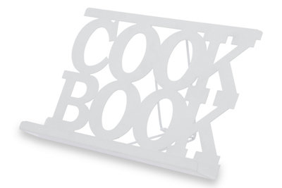 Orsina Durable Cook Book Stand WhiteElegant Design Book Stand For Cook BooksPractical Recipe Book Stand from B&Q