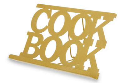 Orsina Durable Cook Book Stand GoldElegant Design Book Stand For Cook BooksPractical Recipe Book Stand from B&Q