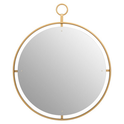 Orsina Minimalist Wall Mirror With RingVersatile Round Shaped Wall MirrorCompact And Lightweight Wall Mirror from B&Q
