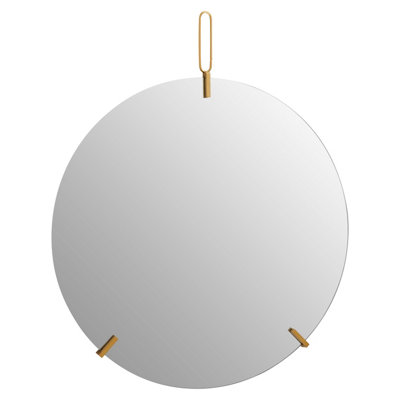 Orsina Sleek And Slim Design Wall Mirror With Hanging LoopVersatile Round Shaped MirrorRound Mirror For Home from B&Q