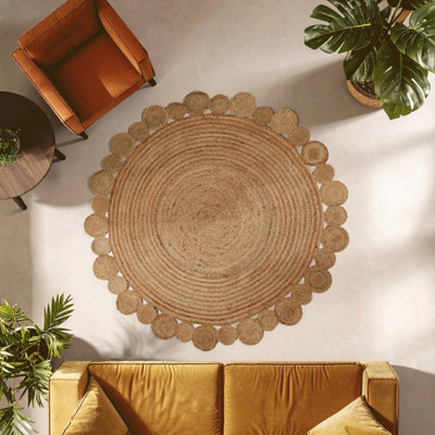 Orsina Bosie By Premier Demir Large Jute Rug from B&Q