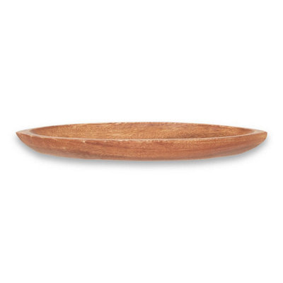 Orsina Versatile Small Leaf Dish In Acacia WoodHandcrafted Small Dish For LivingroomCompact Livingroom Dish from B&Q